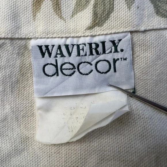 Vtg Waverly Decor 5 Valances 66x18 Butter Yellow Roses Sage Green & 4 Napkins